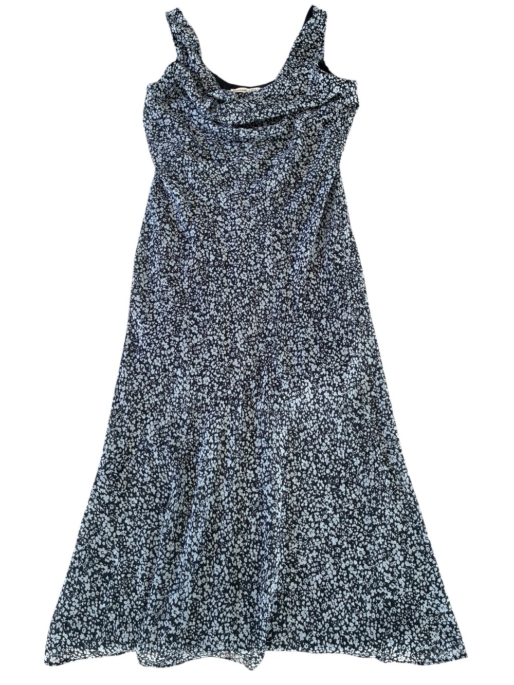 Women’s Abercrombie & Fitch Cowl Neck Midi Dress in Navy Blue - Picture 5 of 7